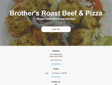 Tablet Screenshot of brothersroastbeefpizza.com